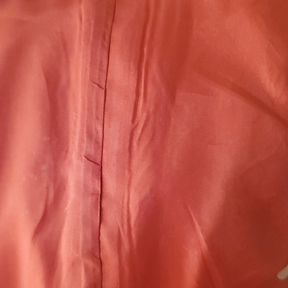 Badgley Mischka Orange silk sheath dress - Picture 9 of 10